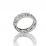 Eternity white gold k14 ring with white zirkons (M2439)